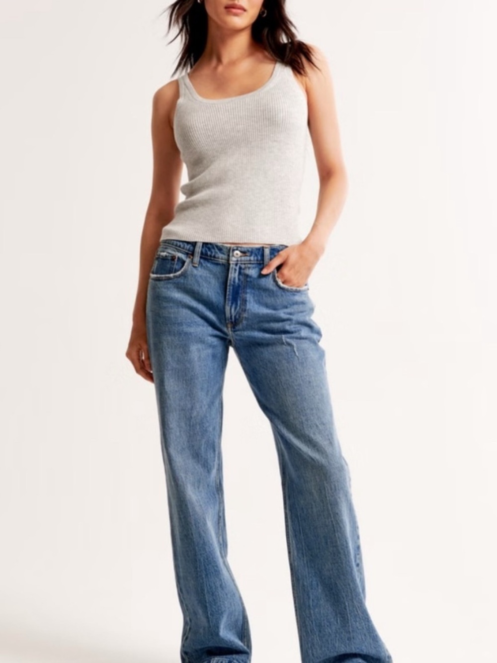 Abercrombie & Fitch 90’s Baggy Low Rise Jean Curve Love